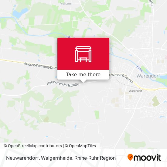 Neuwarendorf, Walgernheide map