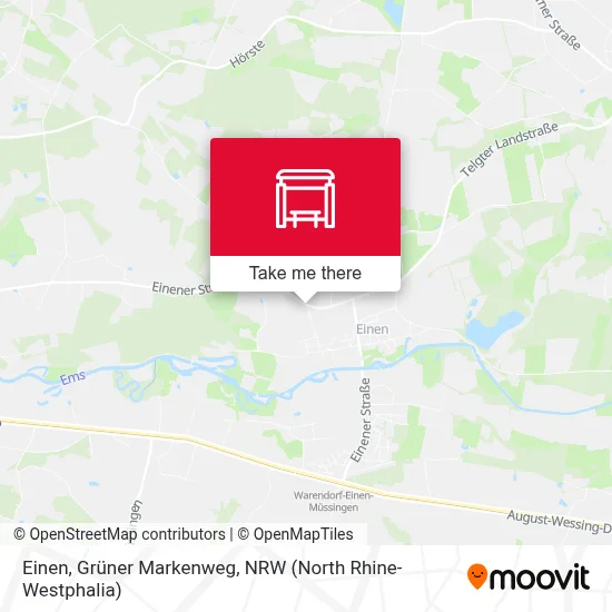 Einen, Grüner Markenweg map