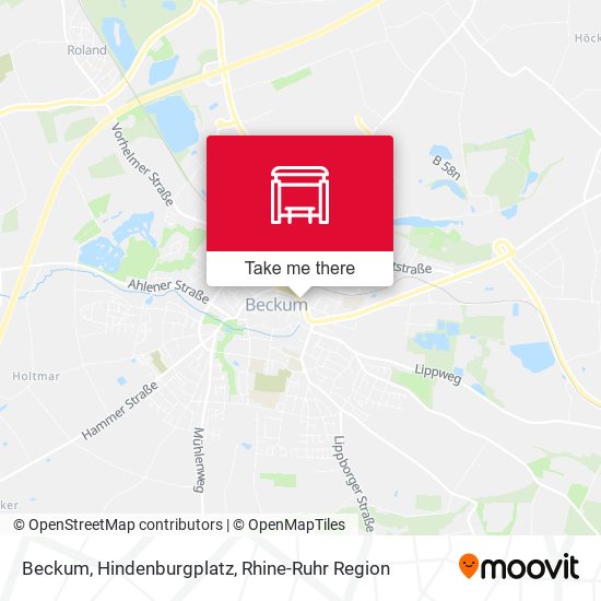 Beckum, Hindenburgplatz map