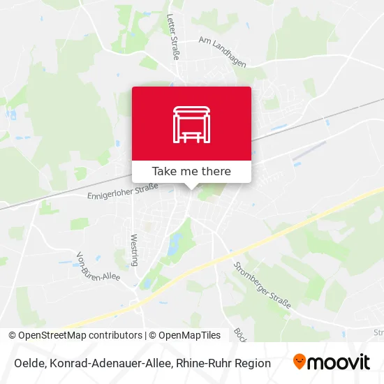 Карта Oelde, Konrad-Adenauer-Allee