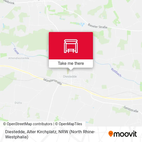 Карта Diestedde, Alter Kirchplatz