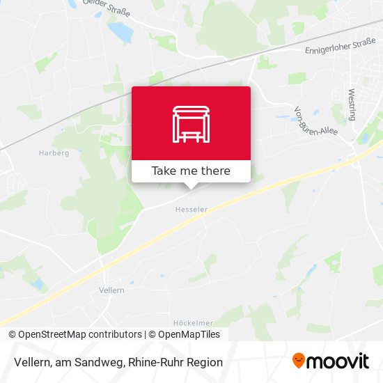 Карта Vellern, am Sandweg