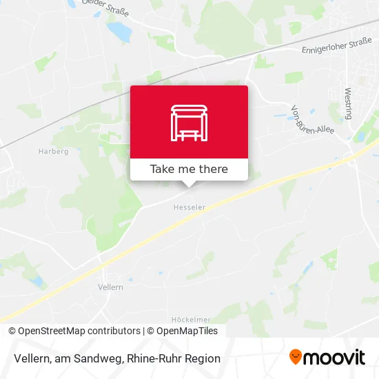 Карта Vellern, am Sandweg