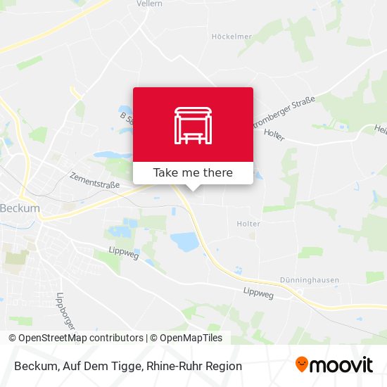 Карта Beckum, Auf Dem Tigge