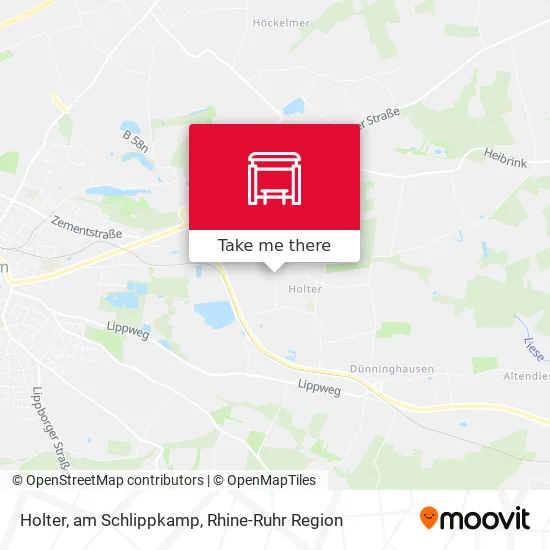 Карта Holter, am Schlippkamp
