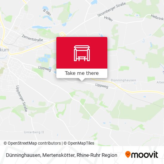 Dünninghausen, Mertenskötter map