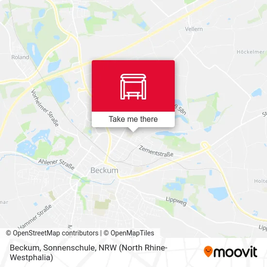 Beckum, Sonnenschule map