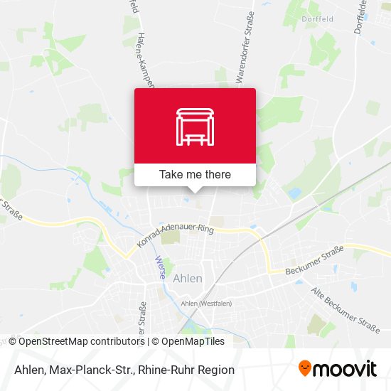 Ahlen, Max-Planck-Str. map