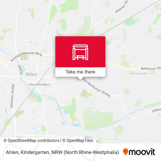 Ahlen, Kindergarten map