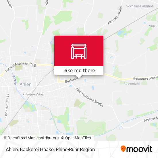 Ahlen, Bäckerei Haake map