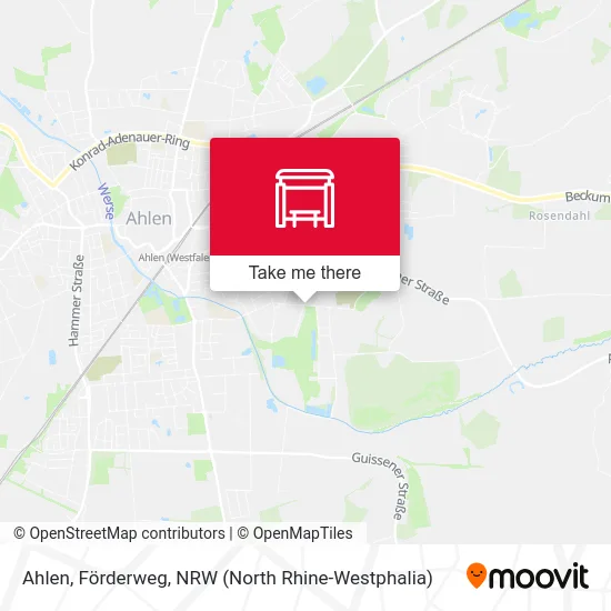 Ahlen, Förderweg map