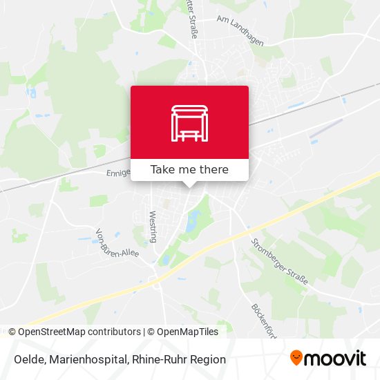 Oelde, Marienhospital map