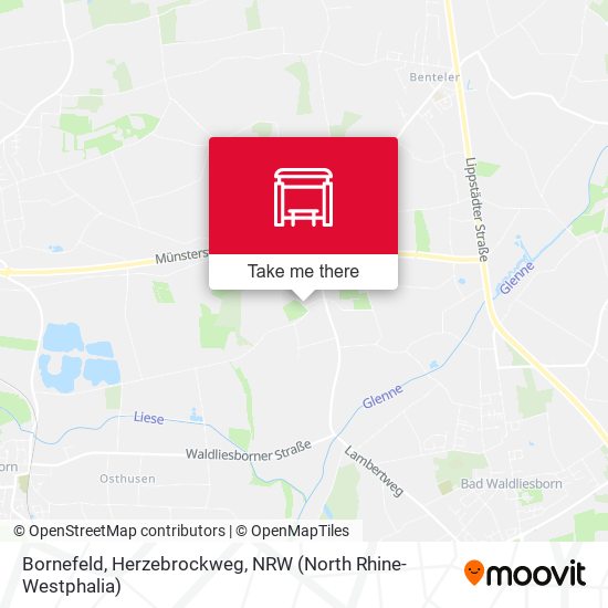 Bornefeld, Herzebrockweg map