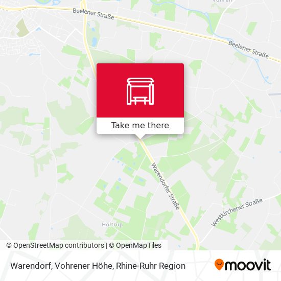 Карта Warendorf, Vohrener Höhe