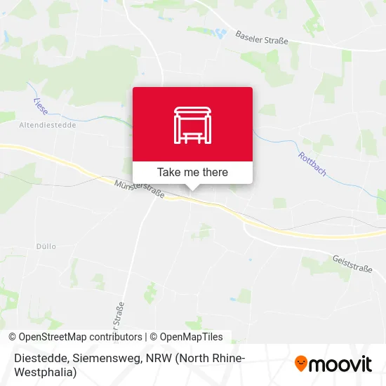 Diestedde, Siemensweg map