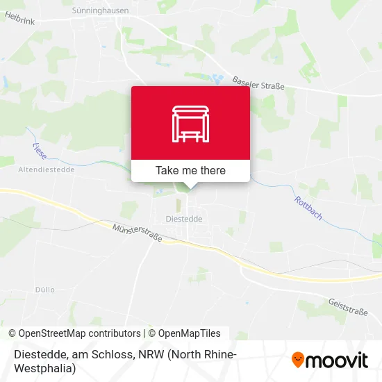 Diestedde, am Schloss map