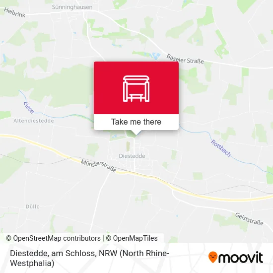 Diestedde, am Schloss map