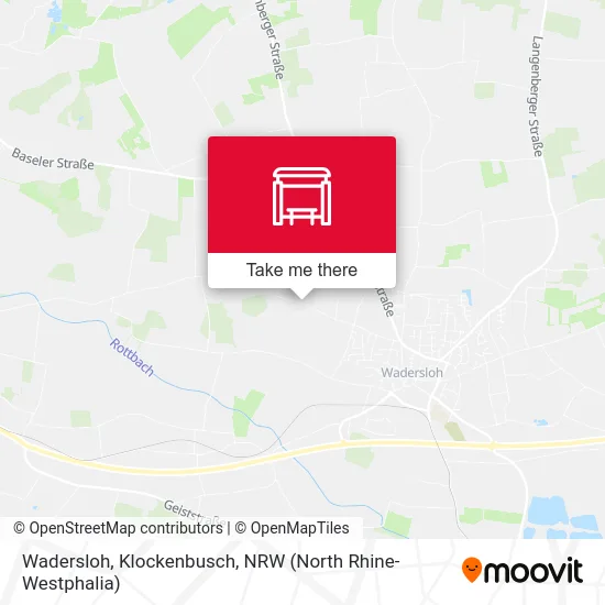 Wadersloh, Klockenbusch map