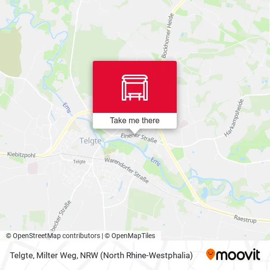 Карта Telgte, Milter Weg