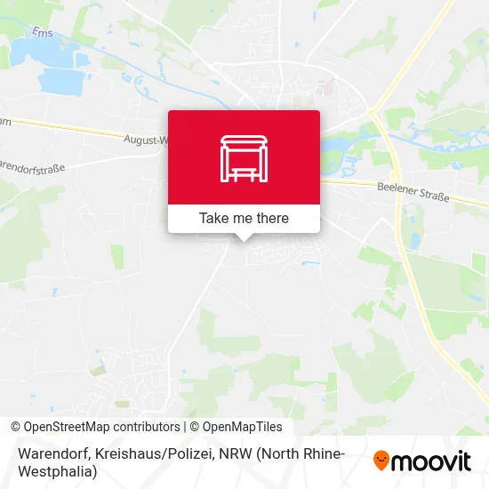 Warendorf, Kreishaus/Polizei map