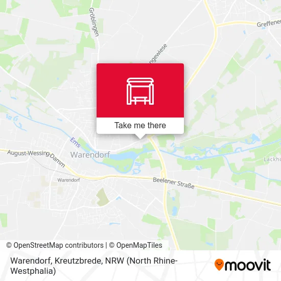 Warendorf, Kreutzbrede map