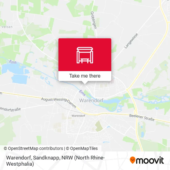 Карта Warendorf, Sandknapp