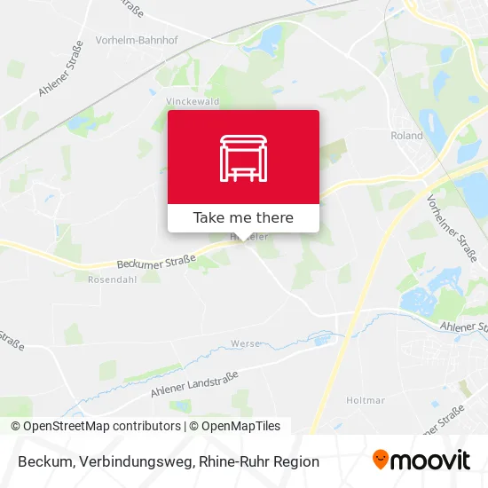 Карта Beckum, Verbindungsweg