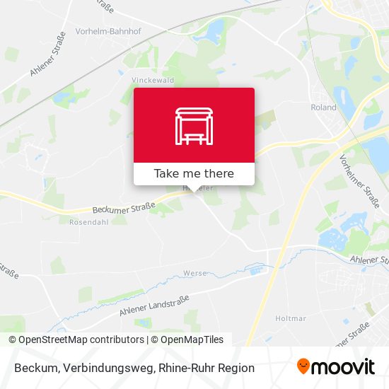 Beckum, Verbindungsweg map