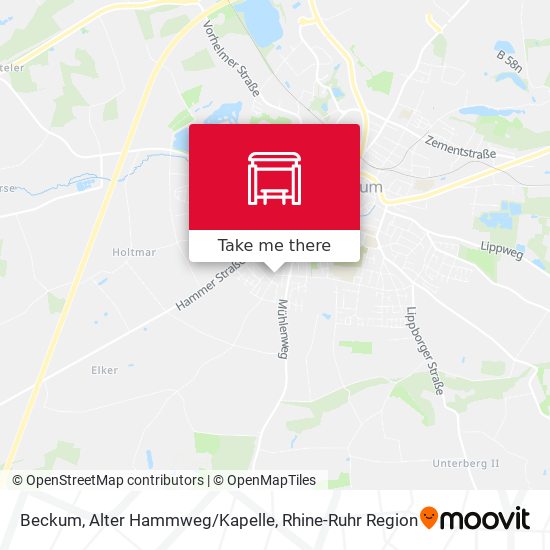 Beckum, Alter Hammweg/Kapelle map