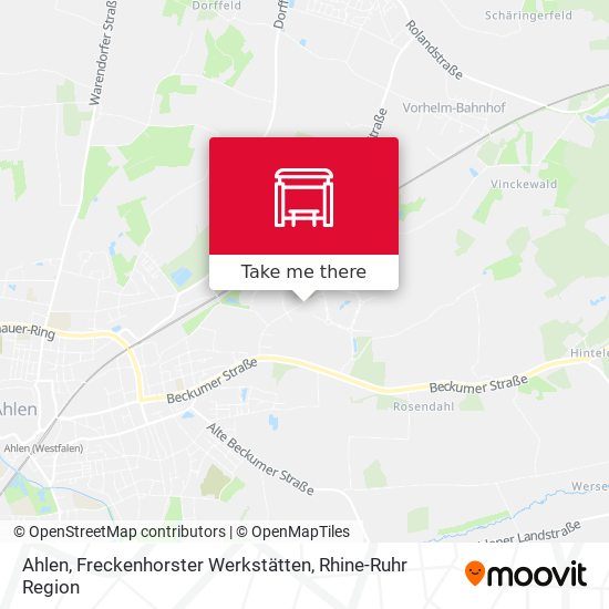 Ahlen, Freckenhorster Werkstätten map