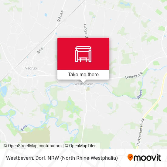 Westbevern, Dorf map