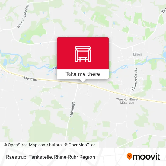Карта Raestrup, Tankstelle