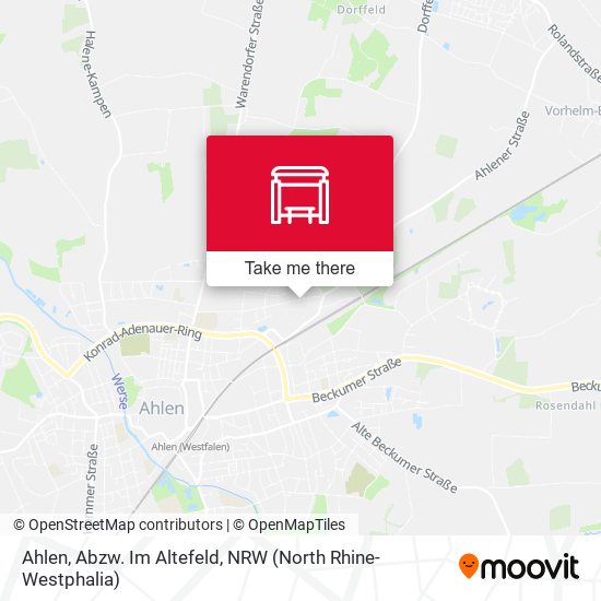 Ahlen, Abzw. Im Altefeld map