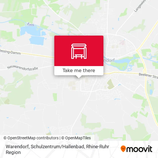 Карта Warendorf, Schulzentrum / Hallenbad