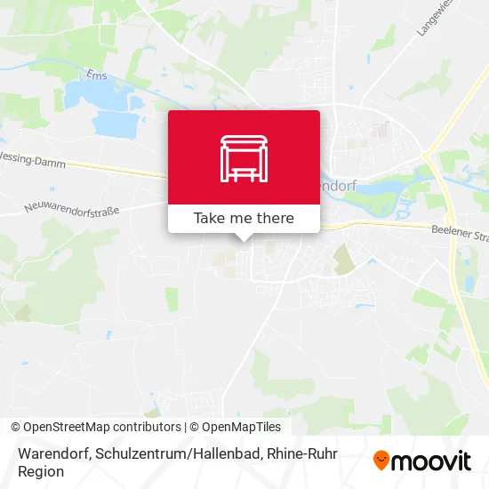 Карта Warendorf, Schulzentrum / Hallenbad