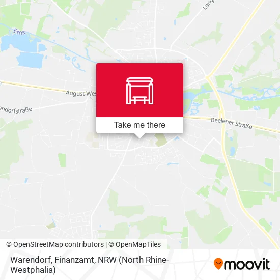 Карта Warendorf, Finanzamt