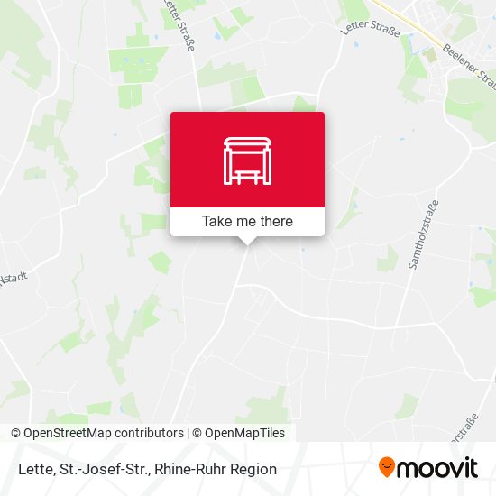 Lette, St.-Josef-Str. map