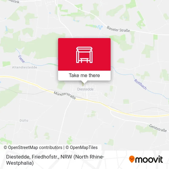 Diestedde, Friedhofstr. map