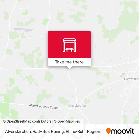Alverskirchen, Rad+Bus Püning map