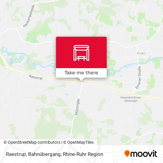 Карта Raestrup, Bahnübergang