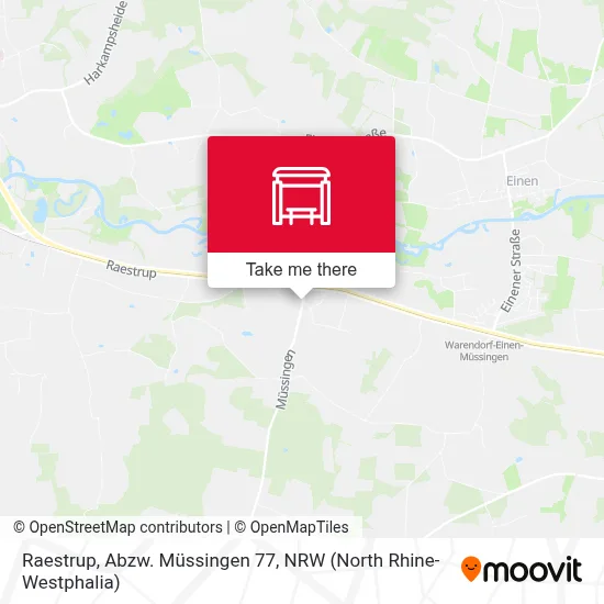 Raestrup, Abzw. Müssingen 77 map