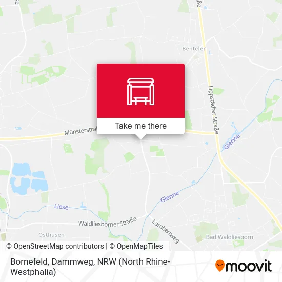 Bornefeld, Dammweg map