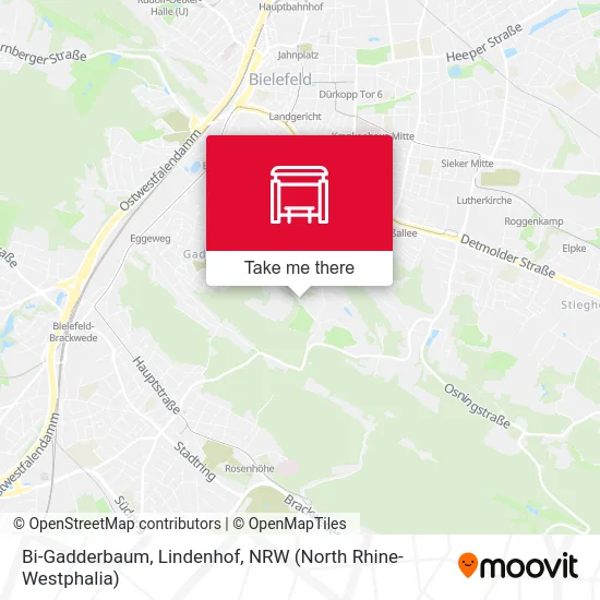 Bi-Gadderbaum, Lindenhof map