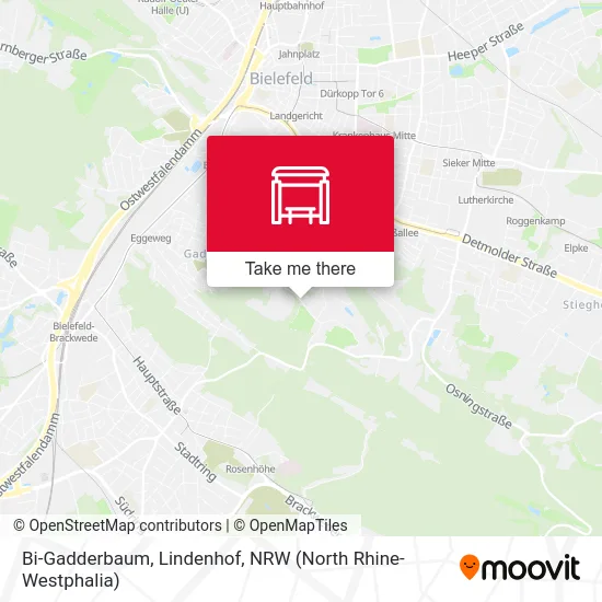 Bi-Gadderbaum, Lindenhof map