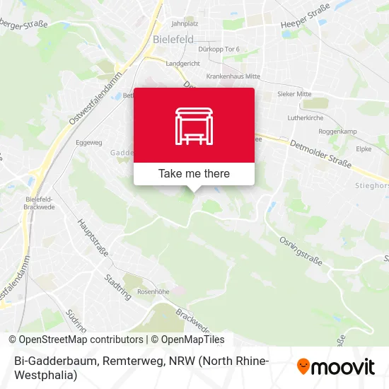 Bi-Gadderbaum, Remterweg map