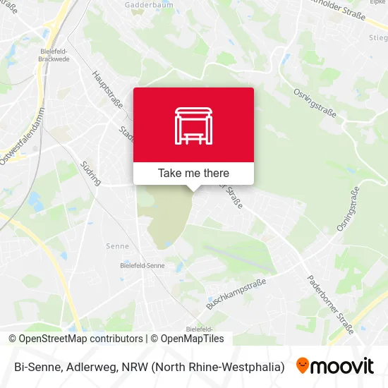 Bi-Senne, Adlerweg map