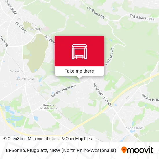 Bi-Senne, Flugplatz map