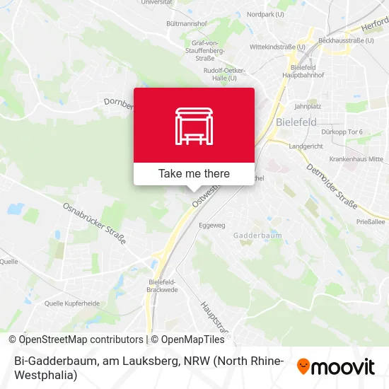 Bi-Gadderbaum, am Lauksberg map