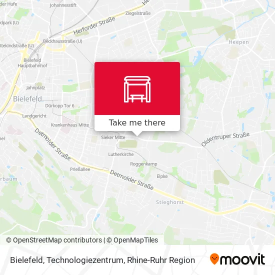 Карта Bielefeld, Technologiezentrum