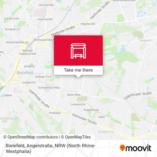 Bielefeld, Angelstraße map